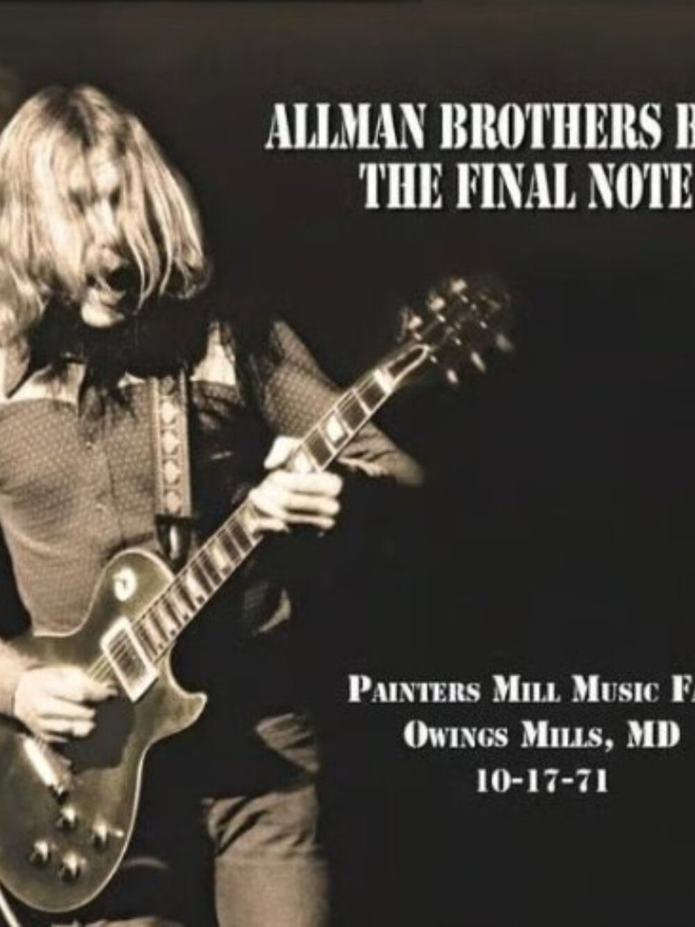 The Allman Brothers Band The Final Note 2LP ~RSD 2021 ~Black & White Swirl ~New!